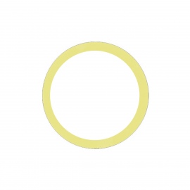Anillo metálico amarillo de...