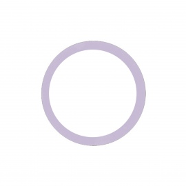 Anillo metálico malva de...