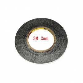 3M cinta doble cara negra 2mm