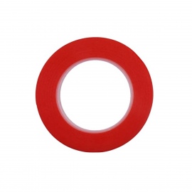 Cinta doble cara rojo 3mm