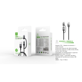 WOOX MX0001 2 IN 1 CABLE DE...